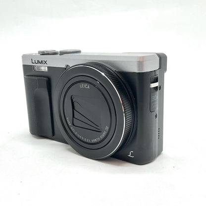 【全額返金保証】【最速発送】Panasonic コンパクトデジタルカメラ LUMIX DMC-TZ85 シルバー 美品 動作確認済