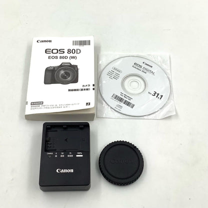 【全額返金保証】【最速発送】Canon デジタル一眼 EOS 80D 美品 動作確認済
