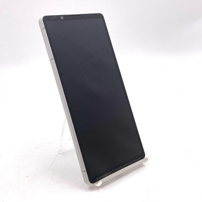 【全額返金保証】【最速発送】Sony Xperia 5 V 256GB プラチナシルバー SIMフリー XQ-DE44 白ロム 美品 動作確認済