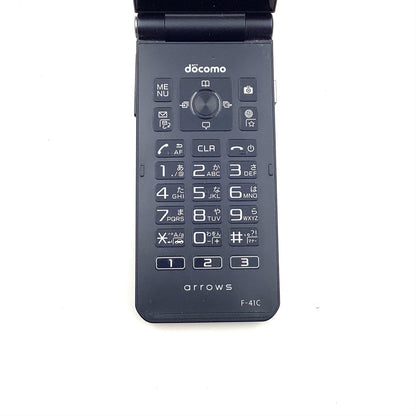 【全額返金保証】【最速発送】 arrows ケータイ ベーシック 8GB ブルー系 docomo F-41C 白ロム 動作確認済