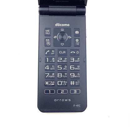 【全額返金保証】【最速発送】 arrows ケータイ ベーシック 8GB ブルー系 docomo F-41C 白ロム 動作確認済