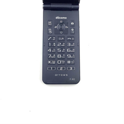【全額返金保証】【最速発送】 arrows ケータイ ベーシック 8GB ブルー系 docomo F-41C 白ロム 動作確認済