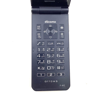 【全額返金保証】【最速発送】 arrows ケータイ ベーシック 8GB ブルー系 docomo F-41C 白ロム 動作確認済