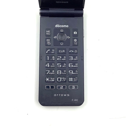 【全額返金保証】【最速発送】 arrows ケータイ ベーシック 8GB ブルー系 docomo F-41C 白ロム 動作確認済