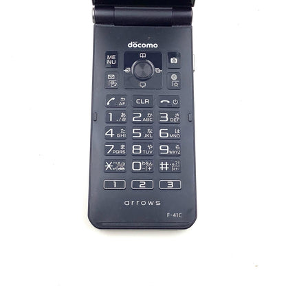 【全額返金保証】【最速発送】 arrows ケータイ ベーシック 8GB ブルー系 docomo F-41C 白ロム 動作確認済
