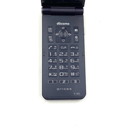 【全額返金保証】【最速発送】 arrows ケータイ ベーシック 8GB ブルー系 docomo F-41C 白ロム 動作確認済