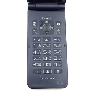 【全額返金保証】【最速発送】 arrows ケータイ ベーシック 8GB ブルー系 docomo F-41C 白ロム 動作確認済