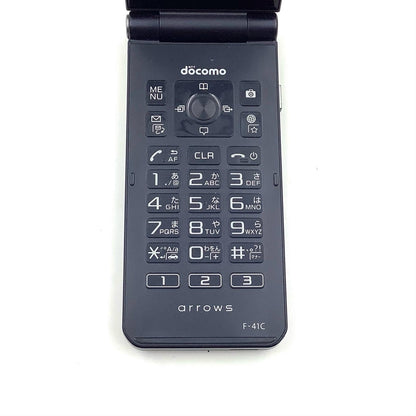 【全額返金保証】【最速発送】 arrows ケータイ ベーシック 8GB ブルー系 docomo F-41C 白ロム 動作確認済