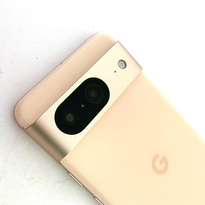 【全額返金保証】【最速発送】Google Pixel 8 128GB ROSE SIMフリー 白ロム 美品 動作確認済
