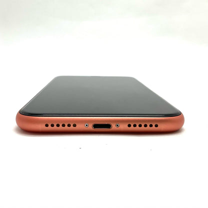 【全額返金保証】【最速発送】Apple iPhone iPhone XR 256GB コーラル SIMフリー 白ロム 動作確認済 80%