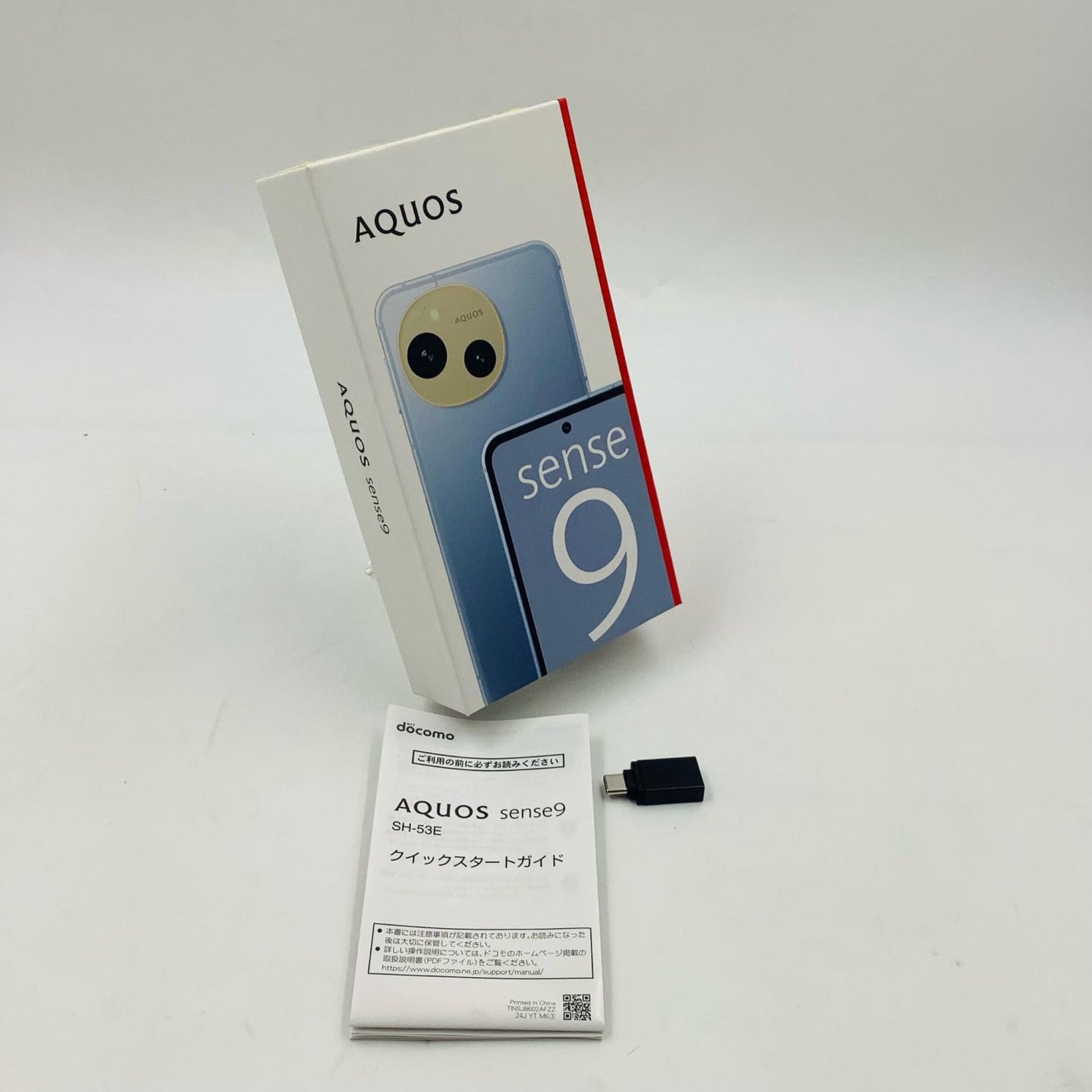 【最速発送】SHARP AQUOS sense9 128GB ブルー docomo SH-54D 白ロム【難有】