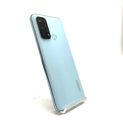 【全額返金保証】【最速発送】OPPO Reno 5A 128GB アイスブルー Softbank A1010P 白ロム 動作確認済