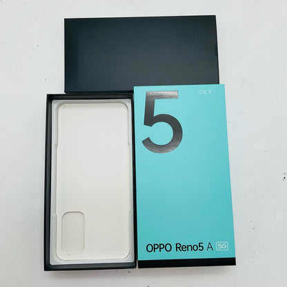 【全額返金保証】【最速発送】OPPO Reno 5A 128GB アイスブルー Softbank A1010P 白ロム 動作確認済