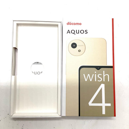 【全額返金保証】【最速発送】SHARP AQUOS wish4 64GB ホワイト docomo SH-52E 白ロム 美品 動作確認済