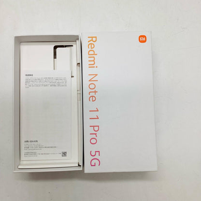 【全額返金保証】【最速発送】Xiaomi Redmi Note 11 Pro 128GB ポーラホワイト SIMフリー 2201116SR 美品 動作確認済