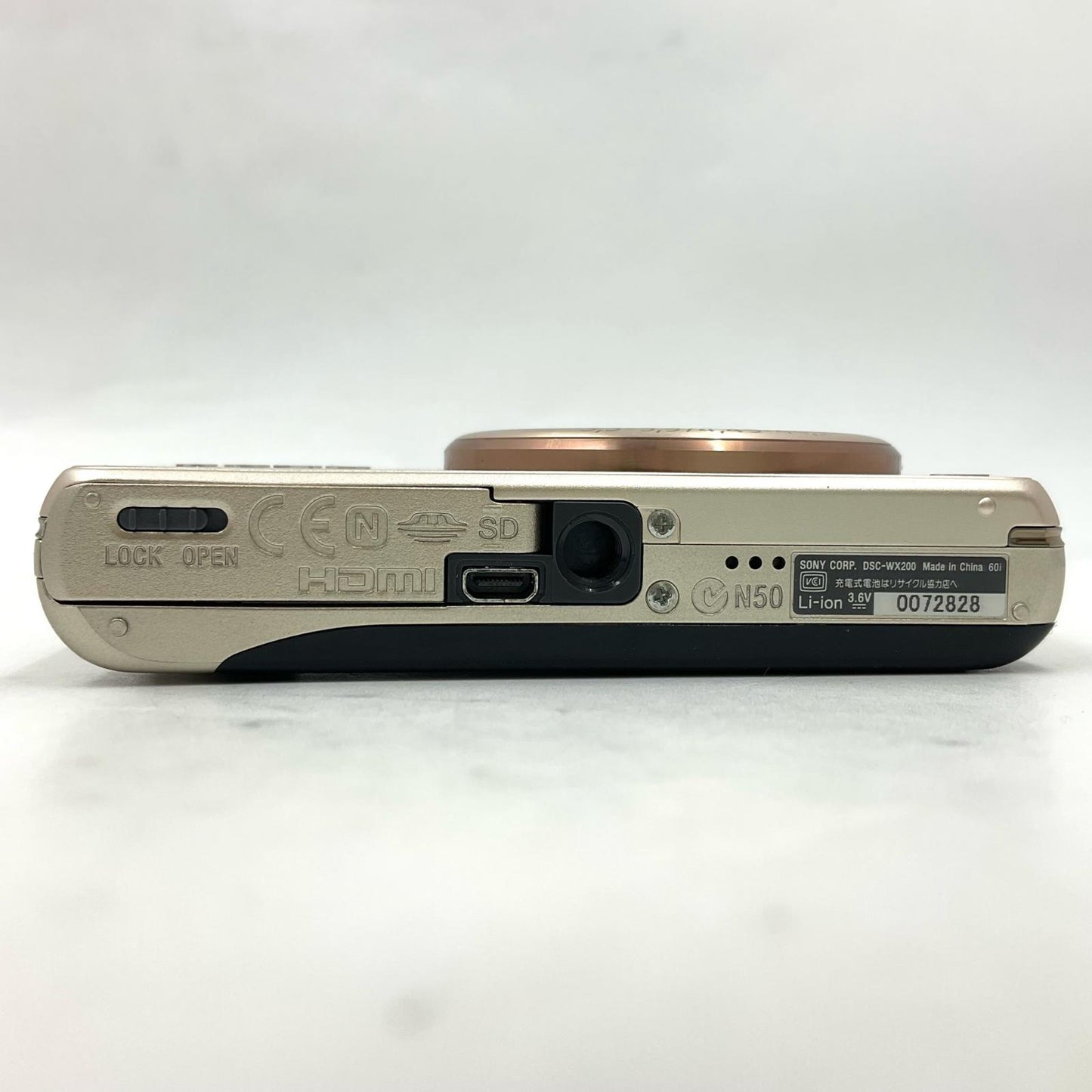 【全額返金保証】【最速発送】Sony コンパクトデジタルカメラ サイバーショット DSC-WX200 (N) [ゴールド] 動作確認済