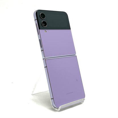 【全額返金保証】【最速発送】SAMSUNG Galaxy Z Flip 4 128GB ボラパープル 楽天モバイル SM-F721C 白ロム 動作確認済
