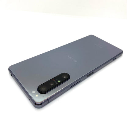 【全額返金保証】【最速発送】Sony Xperia 1 II 128GB パープル docomo SO-51A 白ロム 動作確認済