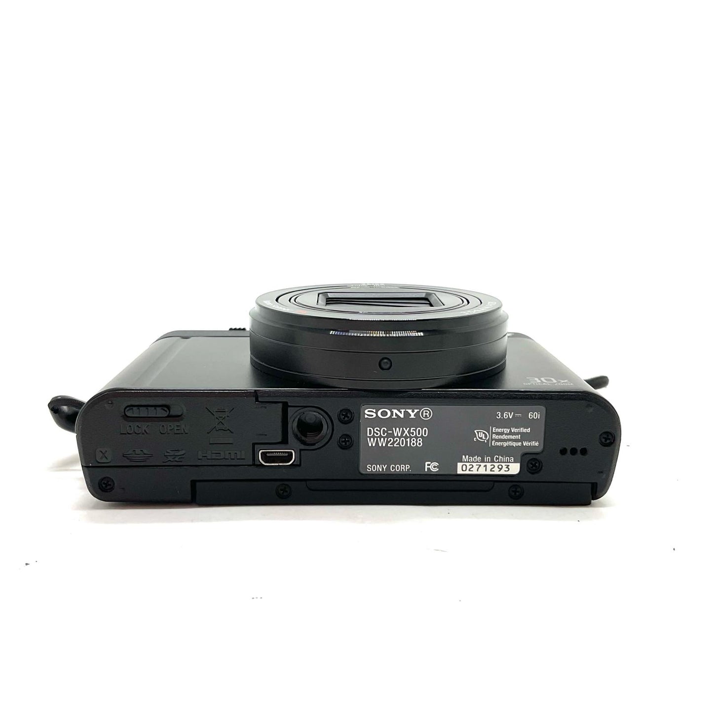 【全額返金保証】【最速発送】Sony コンパクトデジタルカメラ Cyber-shot DSC-WX500 ブラック 美品 動作確認済