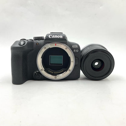 【全額返金保証】【最速発送】Canon デジタル一眼 EOS R10 18-45mm レンズキット ブラック 美品 動作確認済