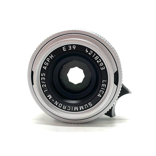 【全額返金保証】【最速発送】Leica Summicron-M 35mm F2 ASPH. シルバー 6Bit E39 美品 動作確認済
