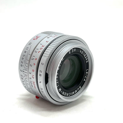 【全額返金保証】【最速発送】Leica Summicron-M 35mm F2 ASPH. シルバー 6Bit E39 美品 動作確認済