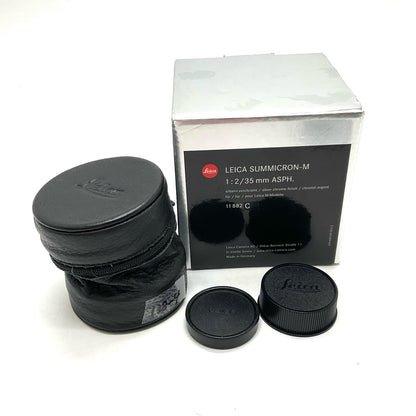 【全額返金保証】【最速発送】Leica Summicron-M 35mm F2 ASPH. シルバー 6Bit E39 美品 動作確認済