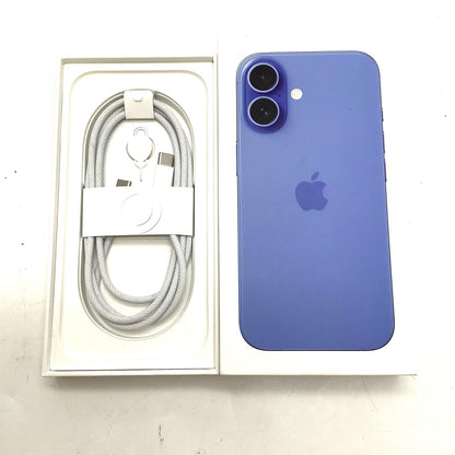 【全額返金保証】【最速発送】Apple iPhone iPhone 16 128GB ウルトラマリン SIMフリー 白ロム 美品 動作確認済 88%