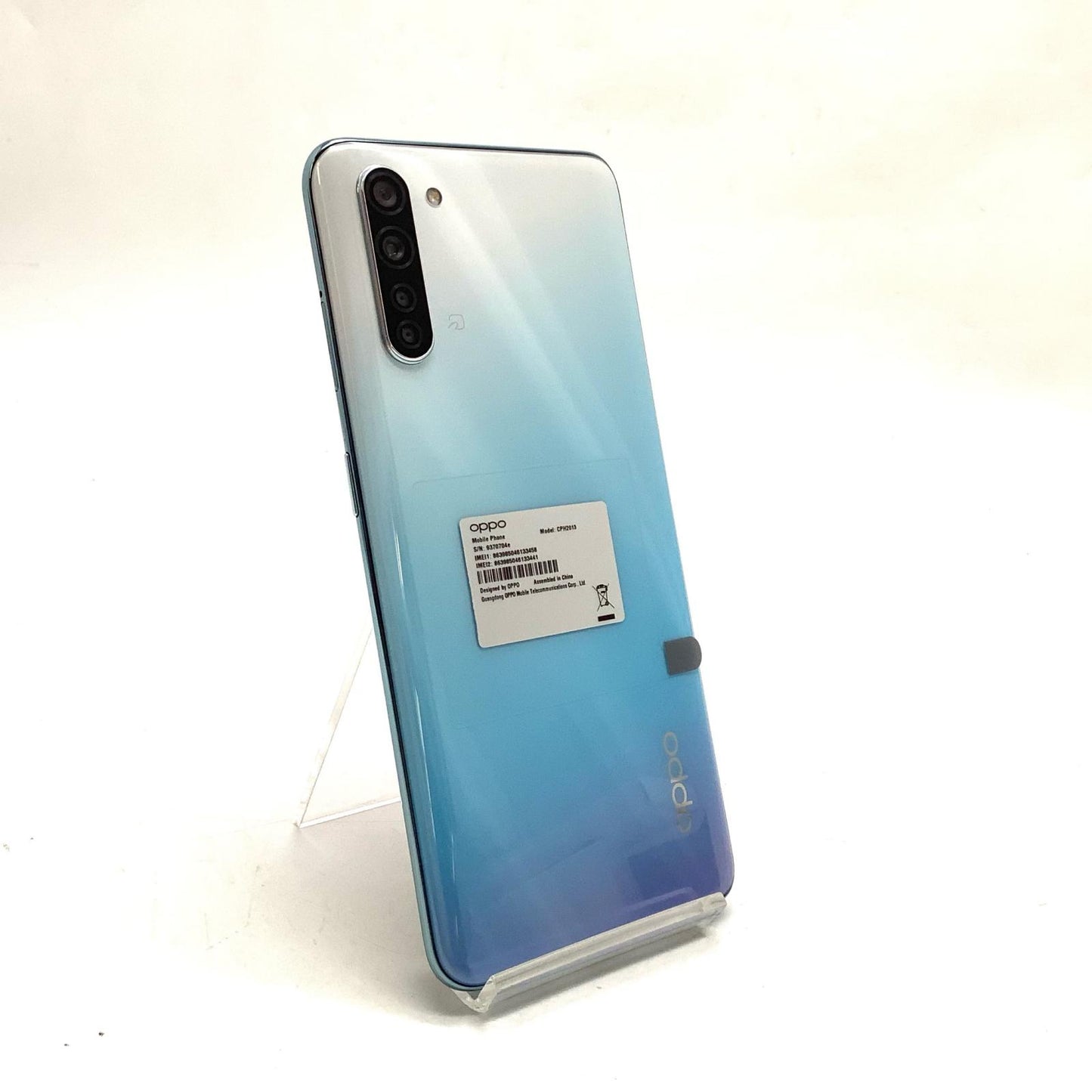 【全額返金保証】【最速発送】OPPO Reno 3A 128GB ホワイト 楽天モバイル CPH2013 白ロム 美品 動作確認済