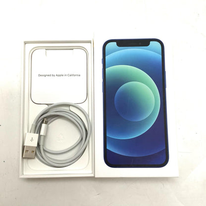 【全額返金保証】【最速発送】Apple iPhone iPhone 12 mini 128GB ブルー Softbank 白ロム 美品 動作確認済 82%