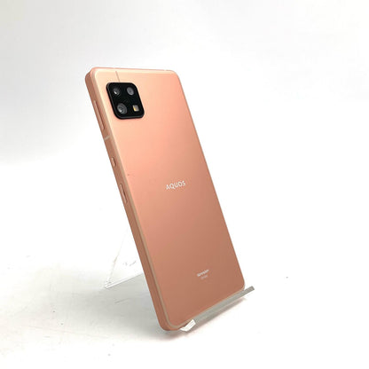 【最速発送】SHARP AQUOS sense6 64GB ライトカッパー au SHG05 白ロム【難有】