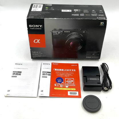 【全額返金保証】【最速発送】Sony デジタル一眼 α NEX-7 ボディ ブラック 動作確認済