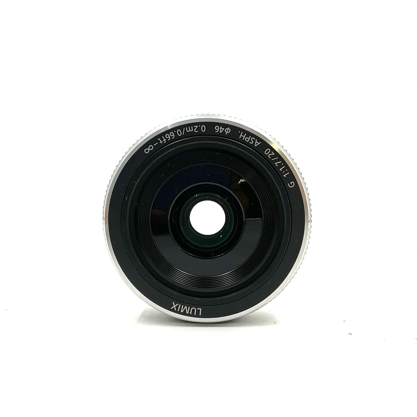 【全額返金保証】【最速発送】Panasonic LUMIX G 20mm/F1.7 II ASPH. H-H020A-S [シルバー] 美品 動作確認済
