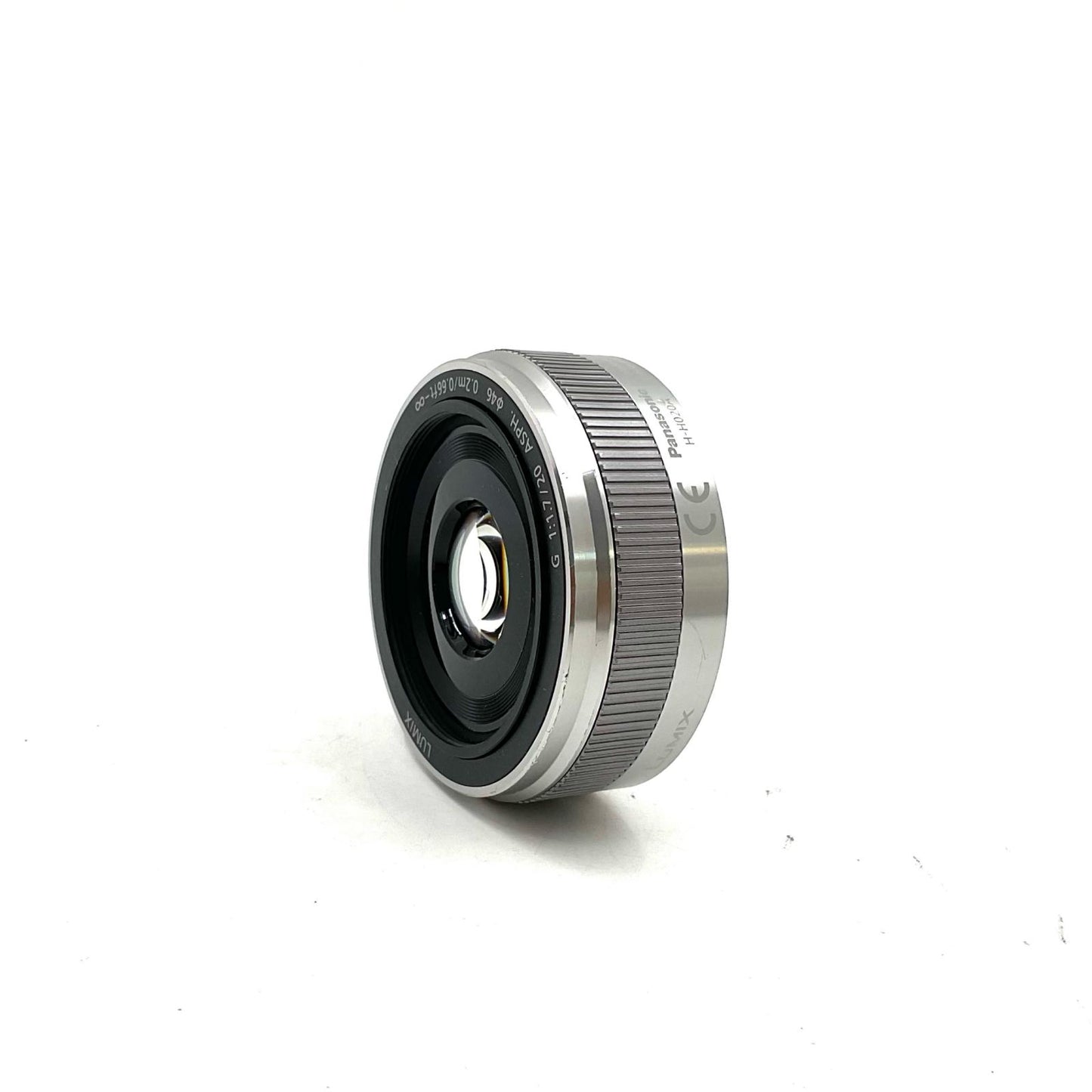 【全額返金保証】【最速発送】Panasonic LUMIX G 20mm/F1.7 II ASPH. H-H020A-S [シルバー] 美品 動作確認済