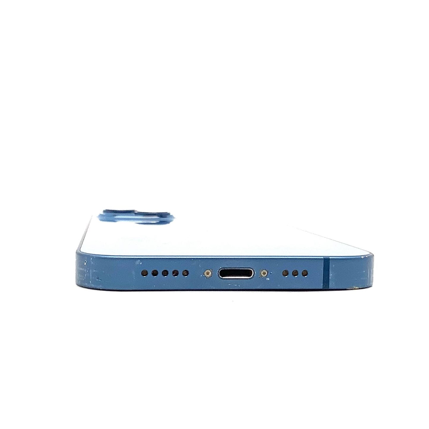 【全額返金保証】【最速発送】Apple iPhone iPhone 13 128GB ブルー docomo SIMフリー 白ロム 動作確認済 72%