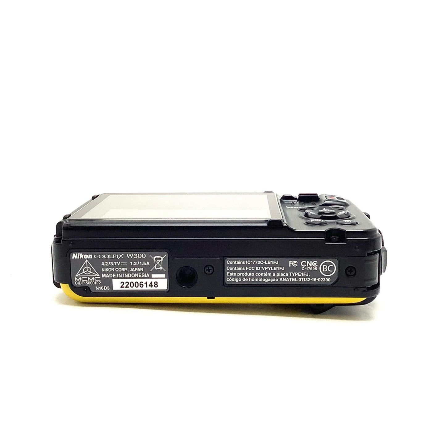 【全額返金保証】【最速発送】Nikon コンパクトデジタルカメラ COOLPIX W300 [イエロー] 美品 動作確認済