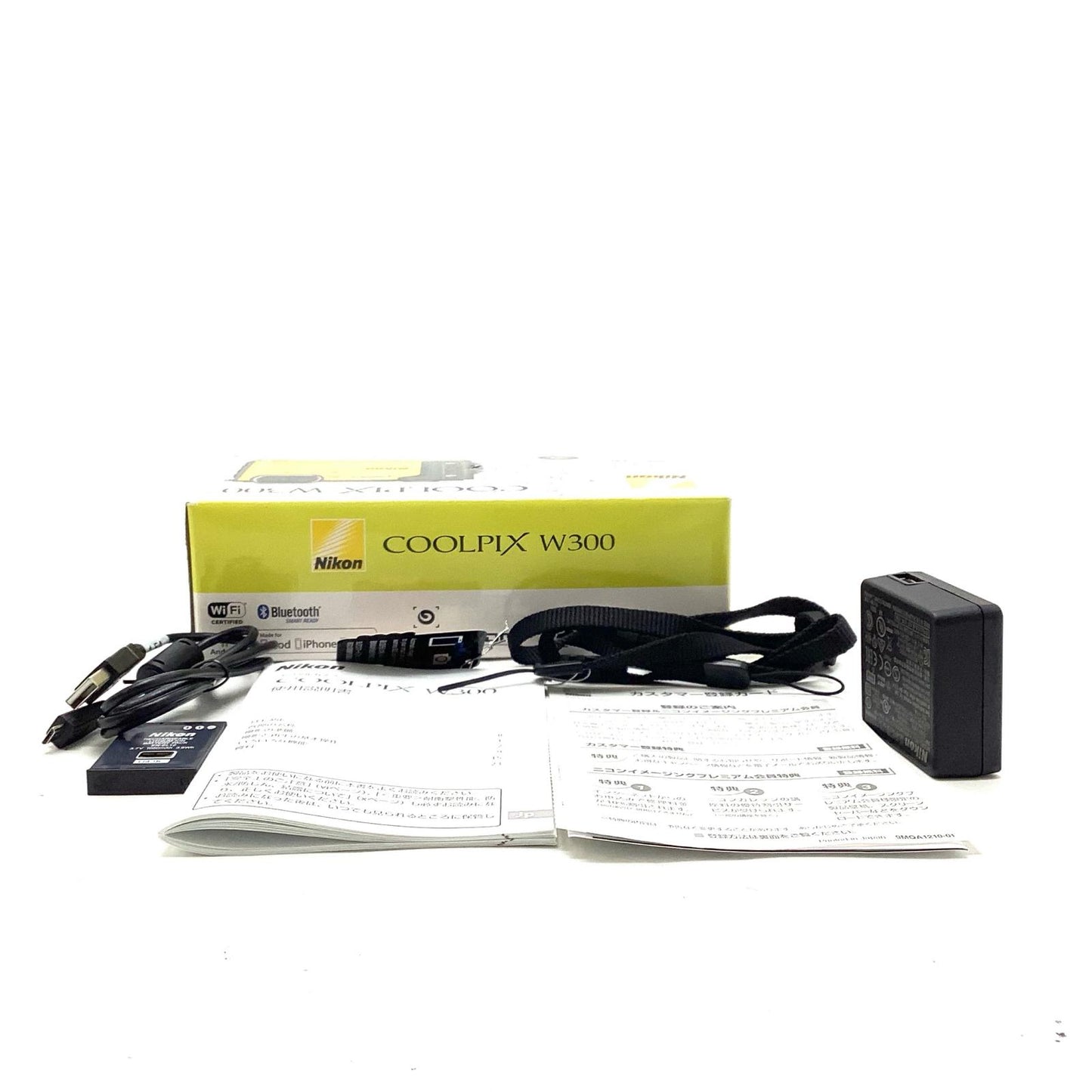 【全額返金保証】【最速発送】Nikon コンパクトデジタルカメラ COOLPIX W300 [イエロー] 美品 動作確認済