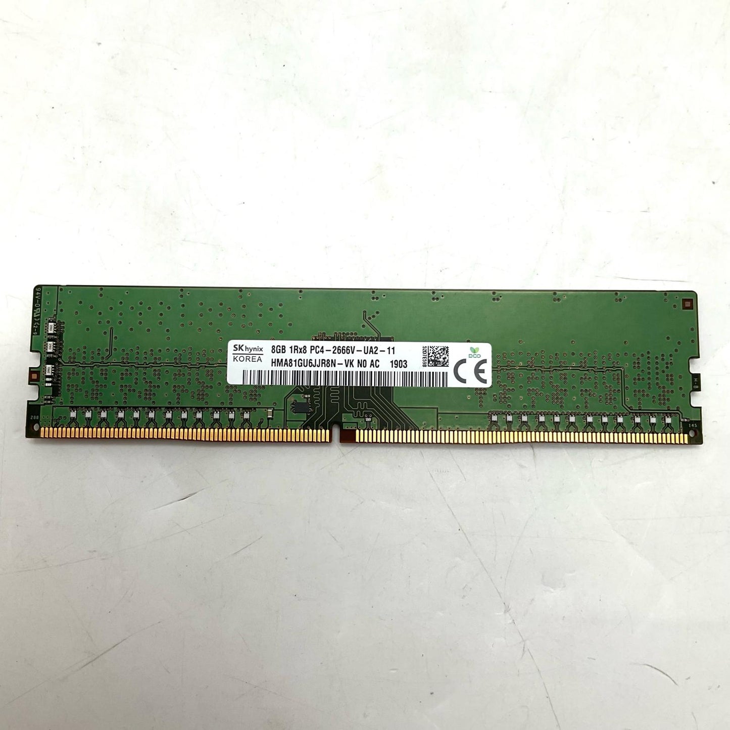【全額返金保証】【最速発送】Hynix メモリ デスクトップpc用DDR 4 8GB HMA81GU6JJR8N-VK 美品 動作確認済