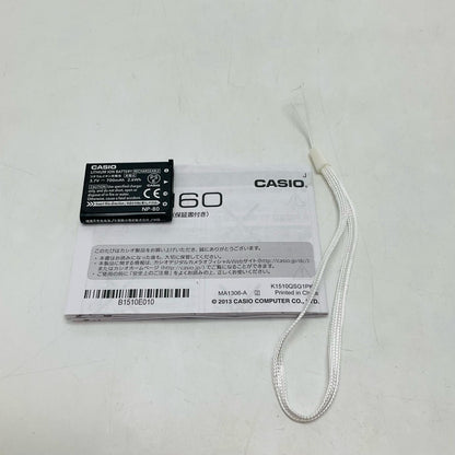 【全額返金保証】【最速発送】CASIO コンパクトデジタルカメラ EXILIM EX-H60WE [ホワイト] 動作確認済