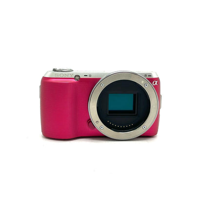 【全額返金保証】【最速発送】Sony デジタル一眼 α NEX-C3 ピンク 美品 動作確認済