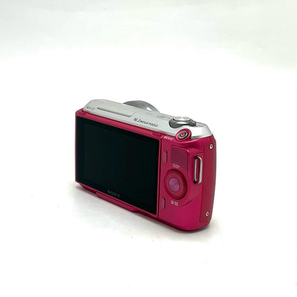 【全額返金保証】【最速発送】Sony デジタル一眼 α NEX-C3 ピンク 美品 動作確認済