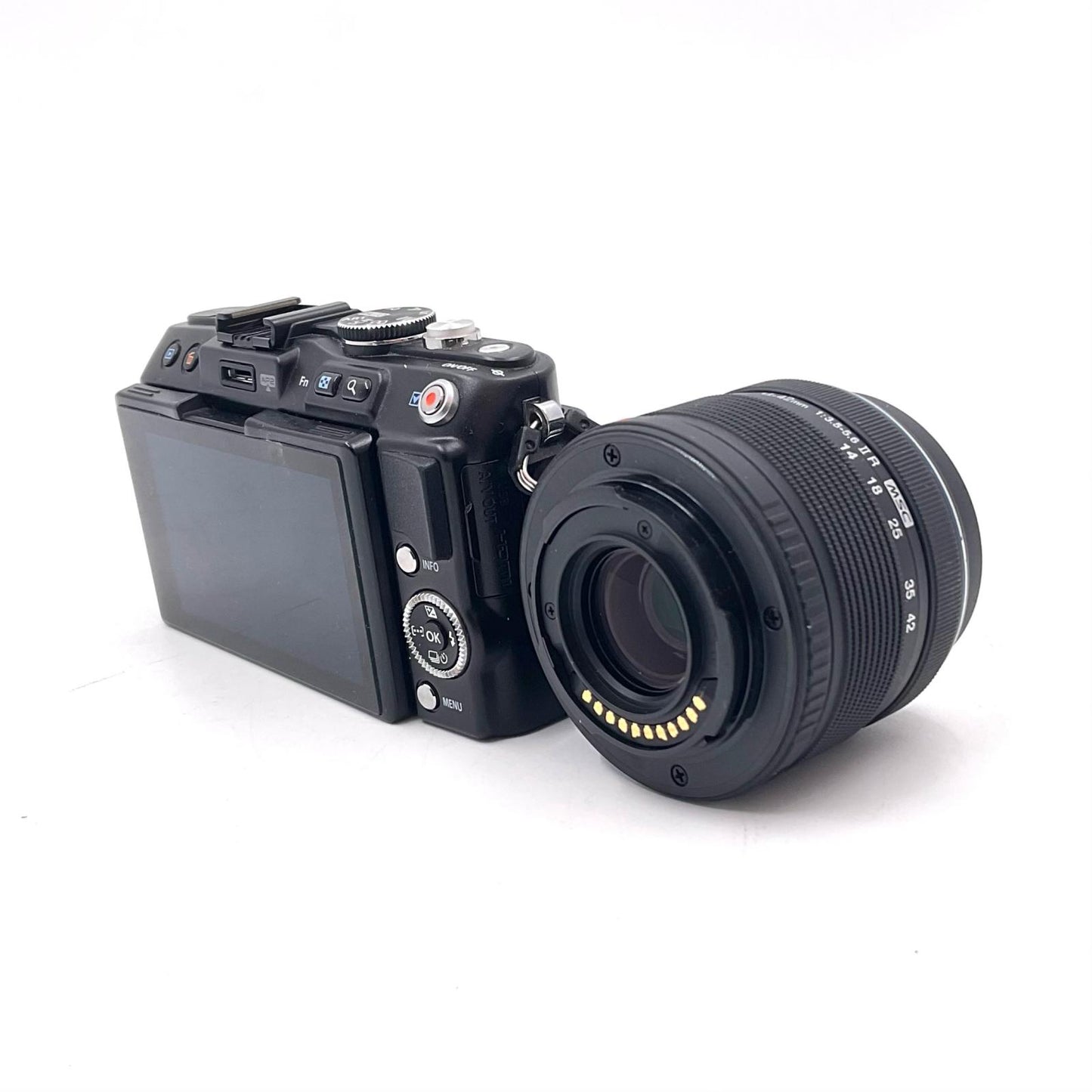 【全額返金保証】【最速発送】OLYMPUS デジタル一眼 PEN Lite E-PL5 M.ZUIKO DIGITAL 14-42mm F3.5-5.6 ズームレンズキット ブラック 動作確認済