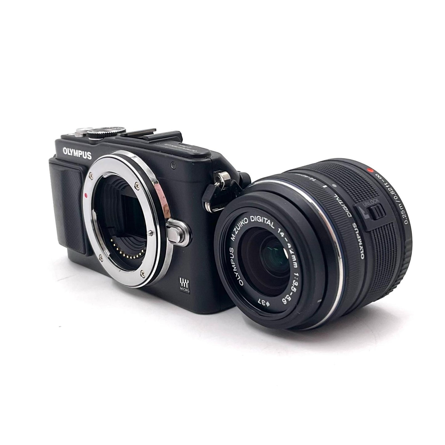 【全額返金保証】【最速発送】OLYMPUS デジタル一眼 PEN Lite E-PL5 M.ZUIKO DIGITAL 14-42mm F3.5-5.6 ズームレンズキット ブラック 動作確認済