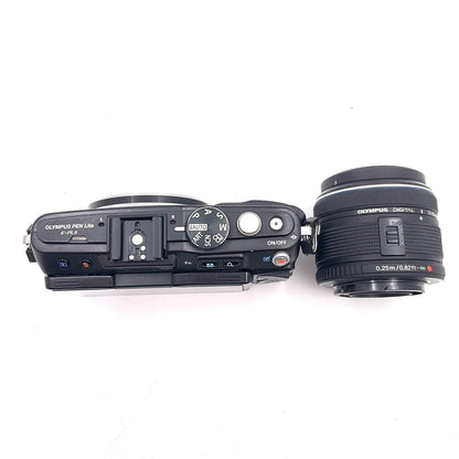【全額返金保証】【最速発送】OLYMPUS デジタル一眼 PEN Lite E-PL5 M.ZUIKO DIGITAL 14-42mm F3.5-5.6 ズームレンズキット ブラック 動作確認済