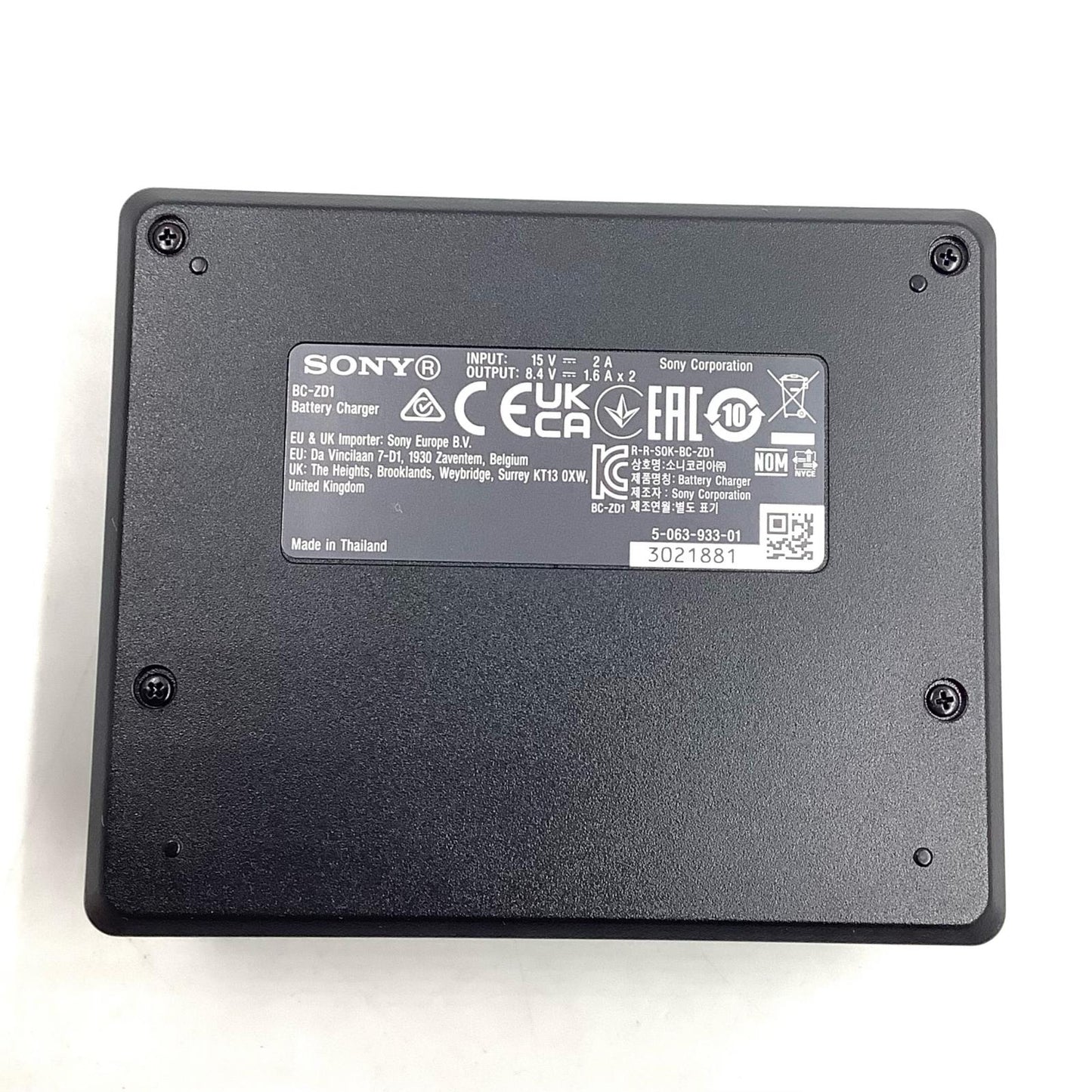 【全額返金保証】【最速発送】Sony BC-ZD1 超美品 動作確認済