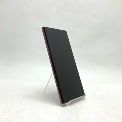 【最速発送】SAMSUNG Galaxy S22 Ultra 256GB バーガンディ au SCG14 白ロム【難有】