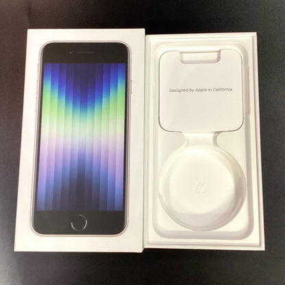【全額返金保証】【最速発送】Apple iPhone iPhone SE（第3世代） 64GB スターライト Softbank 白ロム 動作確認済 75%