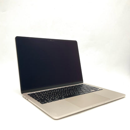 【全額返金保証】【最速発送】Apple MacBook Air Air 2022 Apple M2 16GB 512GB スターライト 100% 動作確認済