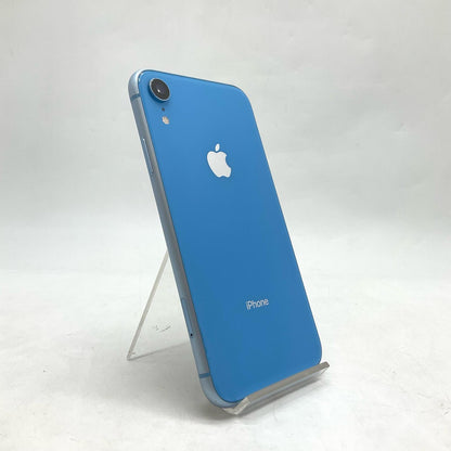 【全額返金保証】【最速発送】Apple iPhone iPhone XR 64GB ブルー docomo 白ロム 動作確認済 80%