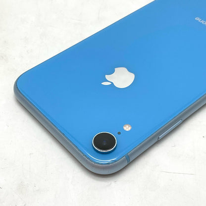 【全額返金保証】【最速発送】Apple iPhone iPhone XR 64GB ブルー docomo 白ロム 動作確認済 80%